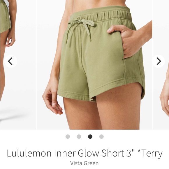 lululemon athletica Pants - lululemon athletica Women's Inner Glow Shorts - vista Green